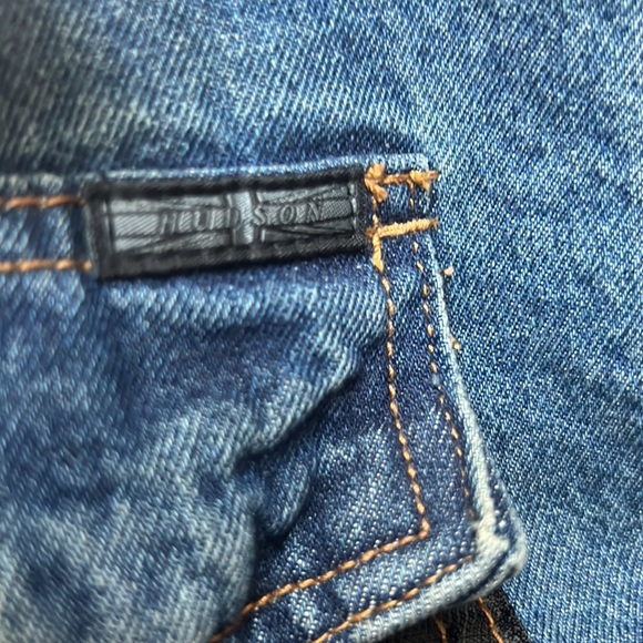 Hudson Jeans Mens Blue Denim Jean Jacket/Long-sleeve Shirt NWT Black Pockets - Picture 10 of 11